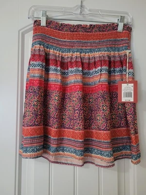 Mossimo Women’s Knit Skirt Size Medium Colorful Stripes - Image 1 of 4