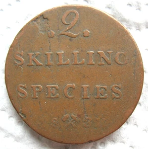 1831 Norway 2 Skilling - Picture 1 of 2