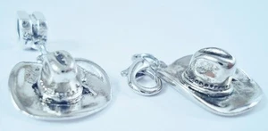 Vaquera - Sombrero de Vaquero Estaño Dije Clip en Pulsera 3D - Imagen 1 de 2