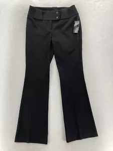 INC International Concepts Flared Leg Trouser Women's 4 Black Stretch Career NWT - Picture 1 of 12