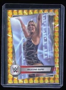 Maxxine Dupri 2025 Topps Chrome WWE #116 Gold Geometric Refractor #/50 - Picture 1 of 2