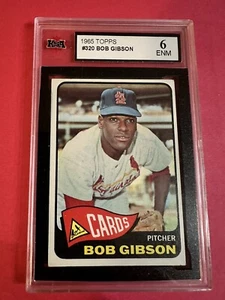 1965 Topps Bob Gibson #320 KSA 6 - Picture 1 of 3