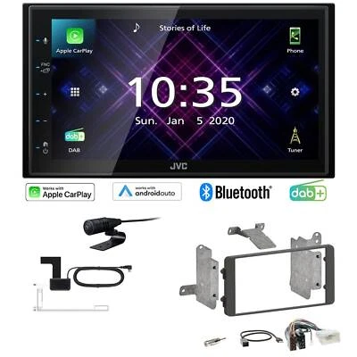 JVC Radio Apple CarPlay Android DAB+ für Mitsubishi L 200 / Triton ab 2015 piano - Bild 1 von 4