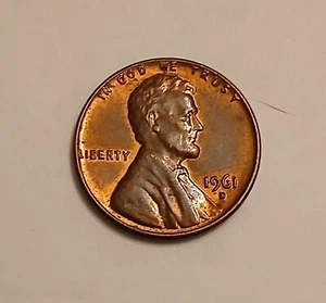 1961 Denver Mint Lincoln Memorial Penny, Lettering Error - Picture 1 of 4