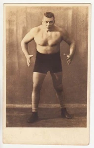 1920 ESTONIA Legendario Luchador Jaan JAAGO Múltiple CAMPEÓN EUROPA Foto Real - Imagen 1 de 2