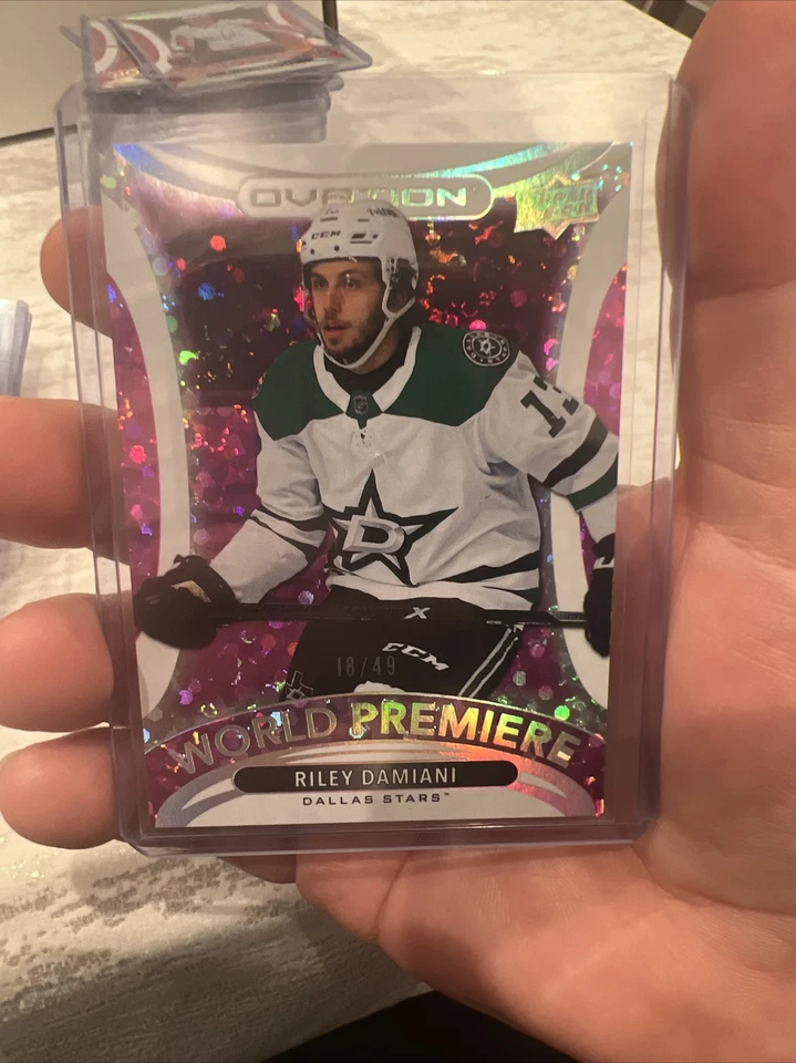 2021 Upper Deck Ovation World Premiere Pink 18/49 Riley Damiani #WP-21 Rookie RC - Image 1 of 2