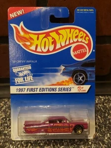 Hot Wheels 1997 #517 First Editions Series #5/12 '59 Chevy Impala W/7 Spoke Whl - Picture 1 of 6