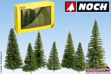 NOCH 24521 - Set 5 alberi di Abete verde medio altezza da 14 a 20 cm