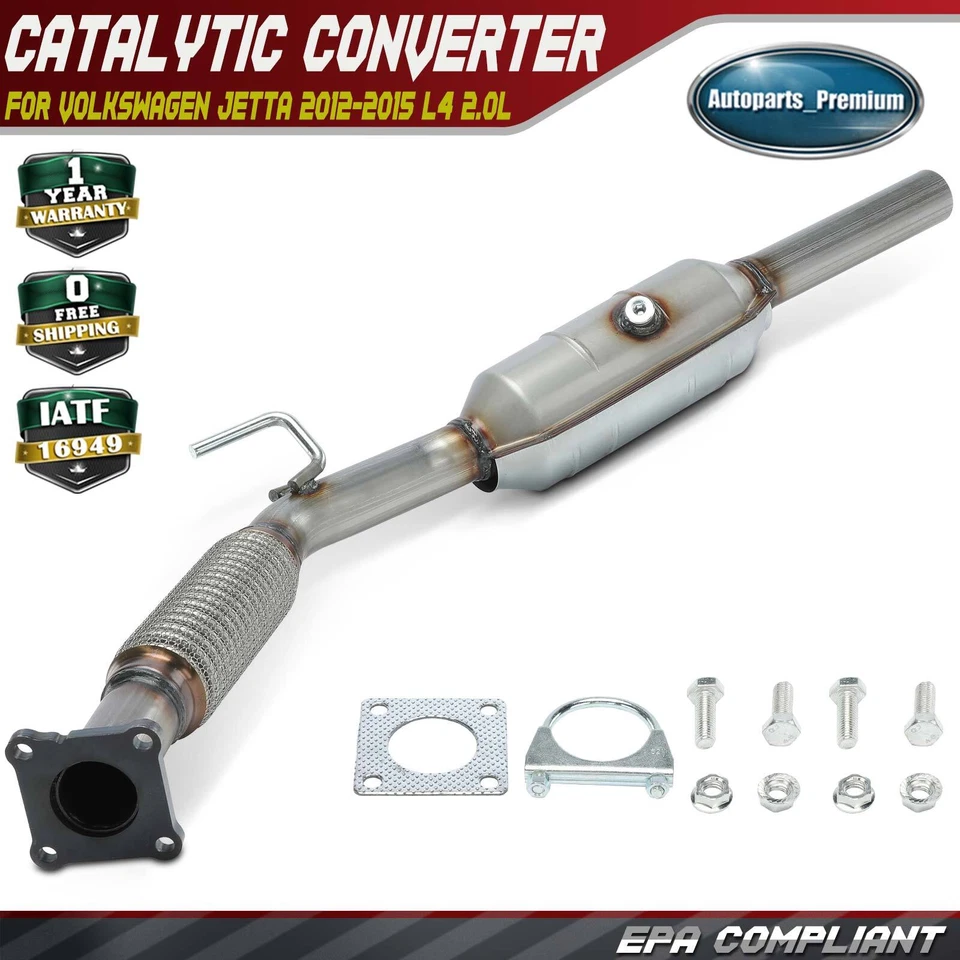 Convertidor catalítico para Volkswagen Jetta 2012-2015 L4 2,0 L aspiración natural Foto 1 de 4