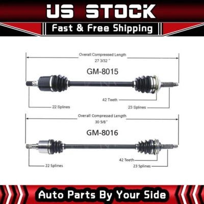 2 ejes delanteros Surtrack CV para Chevrolet Metro 1998-2000 Foto 1 de 4