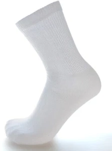 SAMFE UC Non-Binding Diabetic Combed Cotton Crew Socks, Mens, 3 Pair/Pack - Picture 1 of 8