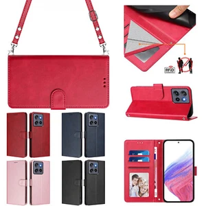Bandolera de cuero con soporte abatible + correa para Moto G Stylus/Power 5G 2025 - Imagen 1 de 64