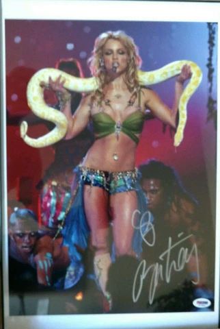 Britney Spears 8 X 12"  HAND SIGNED PHOTO Pro- framed - PSA/DNA CERTIFIED Cover
