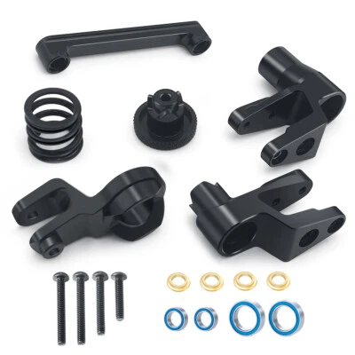 Aluminum Front Steering Assembly For 1/10 TRAXXAS MAXX WideMAXX Monster Truck - Image 1 of 4