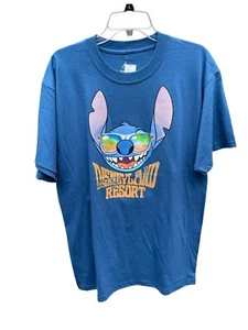 Disneyland Resort Stitch T-Shirt Sz L Blue NWT - Picture 1 of 4