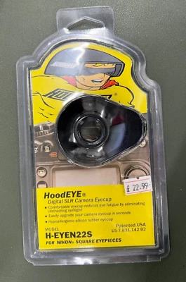 New Hoodman HoodEYE H-EYEN22S, Eyecup for Nikon Square Eyepieces. D7500, D5600 - Image 1 of 2
