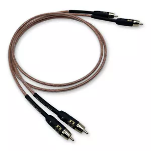 Analysis Plus Crystal Apex interconnect pair 1.0M - RCA- New - Picture 1 of 2