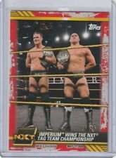 2021 TOPPS WWE NXT "IMPERIUM WINS THE NXT TAG TEAM" #26 RED PARALLEL 16/25