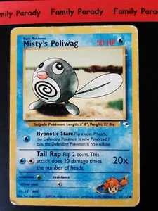 Misty's Poliwag 50hp 87/132 Carta Pokemon Gym Heroes Wizards US - Imagen 1 de 2