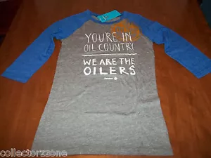 NEW - NHL - EDMONTON OILERS - "OILERS COUNTRY" - LADIES SHIRT - REEBOK - SMALL - Picture 1 of 1