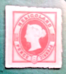 Rare Item Unused Helligoland 10 Pfennig Queen Victoria 1875 Stamp - Picture 1 of 5