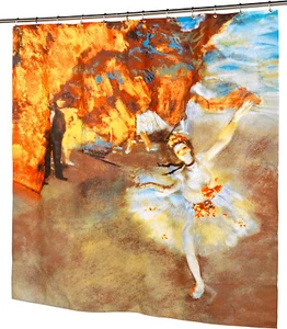 Cortina de ducha de tela danzante Edgar Degas The Star COLECCIÓN MUSEO bailarina - Imagen 1 de 3