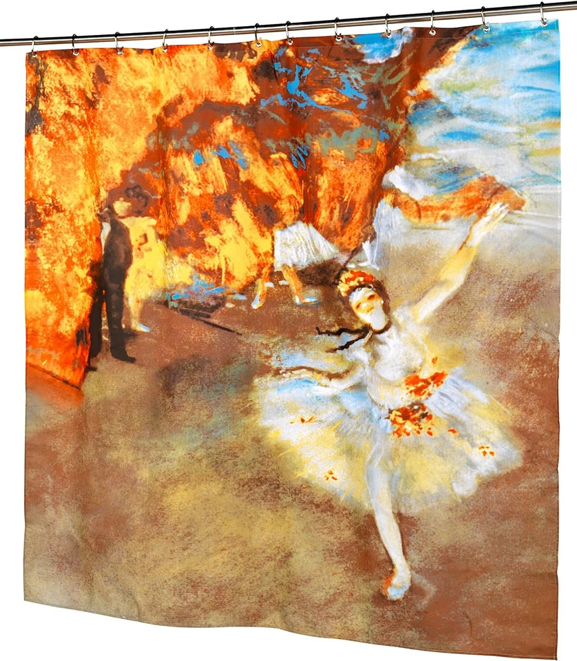 Edgar Degas The Star COLECCIÓN MUSEO Bailarina Tela Bailarina Cortina de Ducha Foto 1 de 3