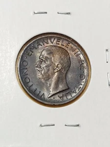 1926 Italian 5 Lire (Toned, UNC) - Picture 1 of 2