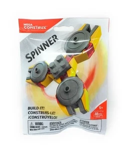 MEGA CONSTRUX SPINNER AMARILLO FVX45 46 piezas nuevo y sellado - Imagen 1 de 2