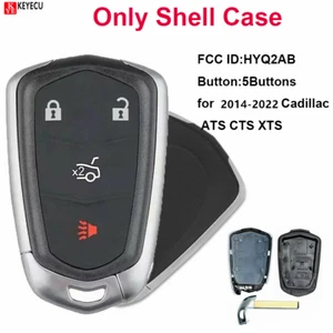 for 2014 2015-2019 Cadillac ATS CTS XTS Smart Remote Key Case Shell Fob 4 Button - Picture 1 of 4