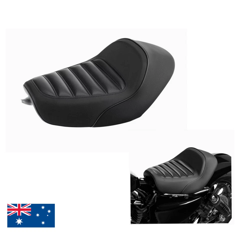 Asiento conductor delantero moto Harley Sportster XL883 XL 1200 hierro 2010-2023 Foto 1 de 4
