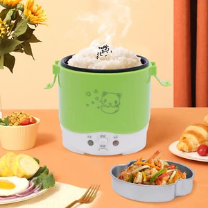 1L Mini Electric Rice Cooker & Steamer Only for Car Travel Lunch Box 12V - Picture 1 of 23