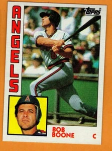 BOB BOONE(CALIFORNIA ANGELS)1984 TOPPS BASEBALL CARD - Picture 1 of 1