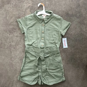 NWT Cat & Jack™ Green Romper, Small (6/7) - Picture 1 of 2