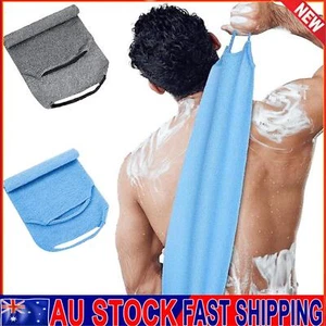 Exfoliating Back Scrubber Towel Strip Shower Bath Spa Skin Body Wash Cloth Soft - Picture 1 of 10