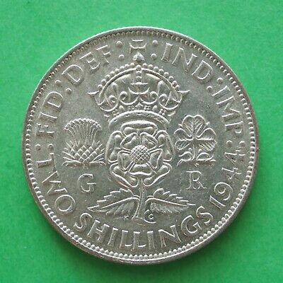 1944 George VI Silver Florin/Two Shillings SNo62370 • 5.94£