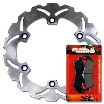 Rotor de disco de freio traseiro desempenho + pastilhas para Honda Hurricane CBR1000F [1993-1999] - Imagem 1 de 4