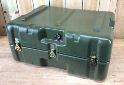 Estuche de almacenamiento verde Pelican Hardigg 29" X 19" X 12" Footlocker nuevo Foto 1 de 4