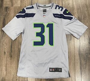 Seattle Seahawks Kam Chancellor #31 Gray Nike NFL Football Adult Small Jersey