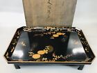 Y5842 Stand Makie Base With Legs Box Japan Antique Ikebana Flower Interior Decor