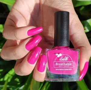 PINK Nail Polish Varnish ROYAL MAGENTA HOT FUSCHIA B17 VEGAN IBA HALAL WUDHU