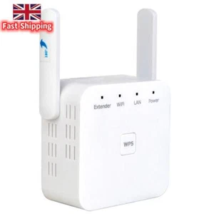 2.4G WiFi Repeater Wireless WiFi Signal Amplifier 300Mbps (EU Plug White) - Photo 1/8