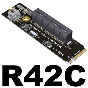 ADT-Link M2 NVMe to PCIe 4.0 Adapter Board x16 Supports Graphics Card x4 and SSD - Picture 1 of 8