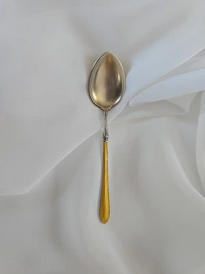 CUCHARA DEMITASSE 930S NORUEGA MARTILLO AMARILLO ESTERLINA ESMALTE Foto 1 de 4