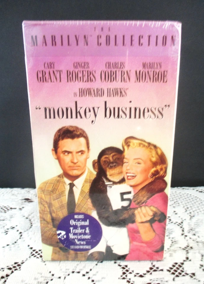 MONKEY BUSINESS - VHS - BRAND NEW - CARY GRANT - MARILYN MONROE - Image 1 of 1