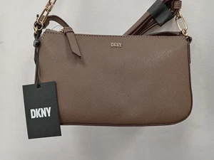 DKNY Women's Handbag Crossbody Bag Brown With Original Tags Zip Closure - Picture 1 of 6