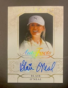 Blair O'Neal 2021 artefactos de cubierta superior hechos automáticos #A-BO autógrafo firma de golf - Imagen 1 de 2