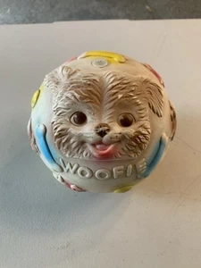 Edward Mobley Co. Fäustlinge und Woofie Gummiball 1961 Quietscher funktioniert Vintage Vintage - Bild 1 von 7