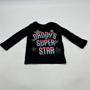 The Children’s Place Daddy’s Super Star Long Sleeve Shirt Youth Girl 2T..#26927 - Picture 1 of 8