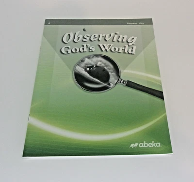 Observing God's World-abeka-6, Answer Key - Image 1 of 4